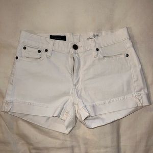 Jcrew size 27 white jean cutoff shorts